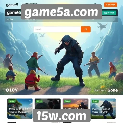 Exploração dos gráficos e design do site game5a.com