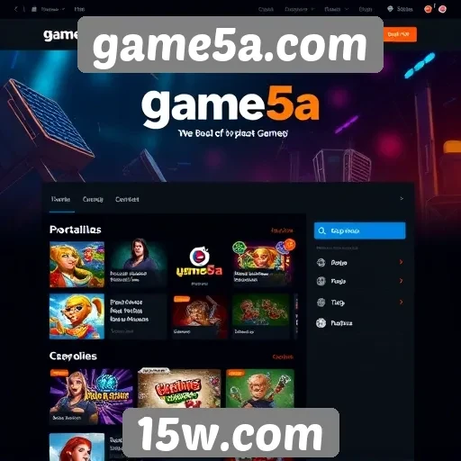 Análise da interface do usuário do site game5a